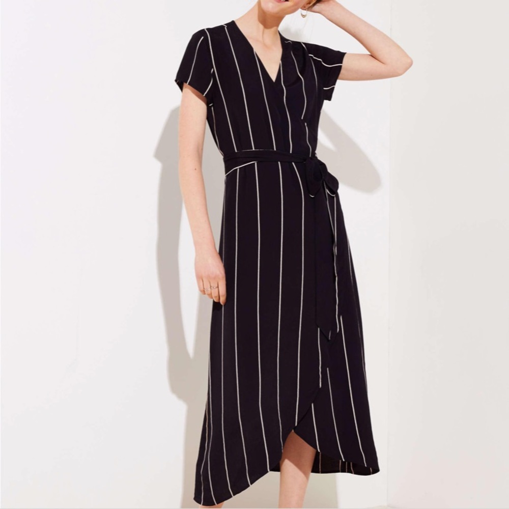 Black wrap dress The Loft